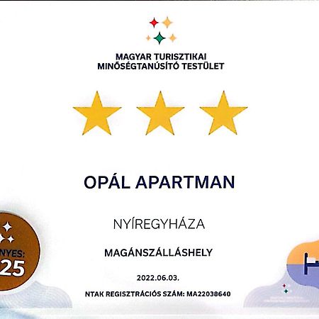 NyíregyházaOpal Apartman公寓 外观 照片