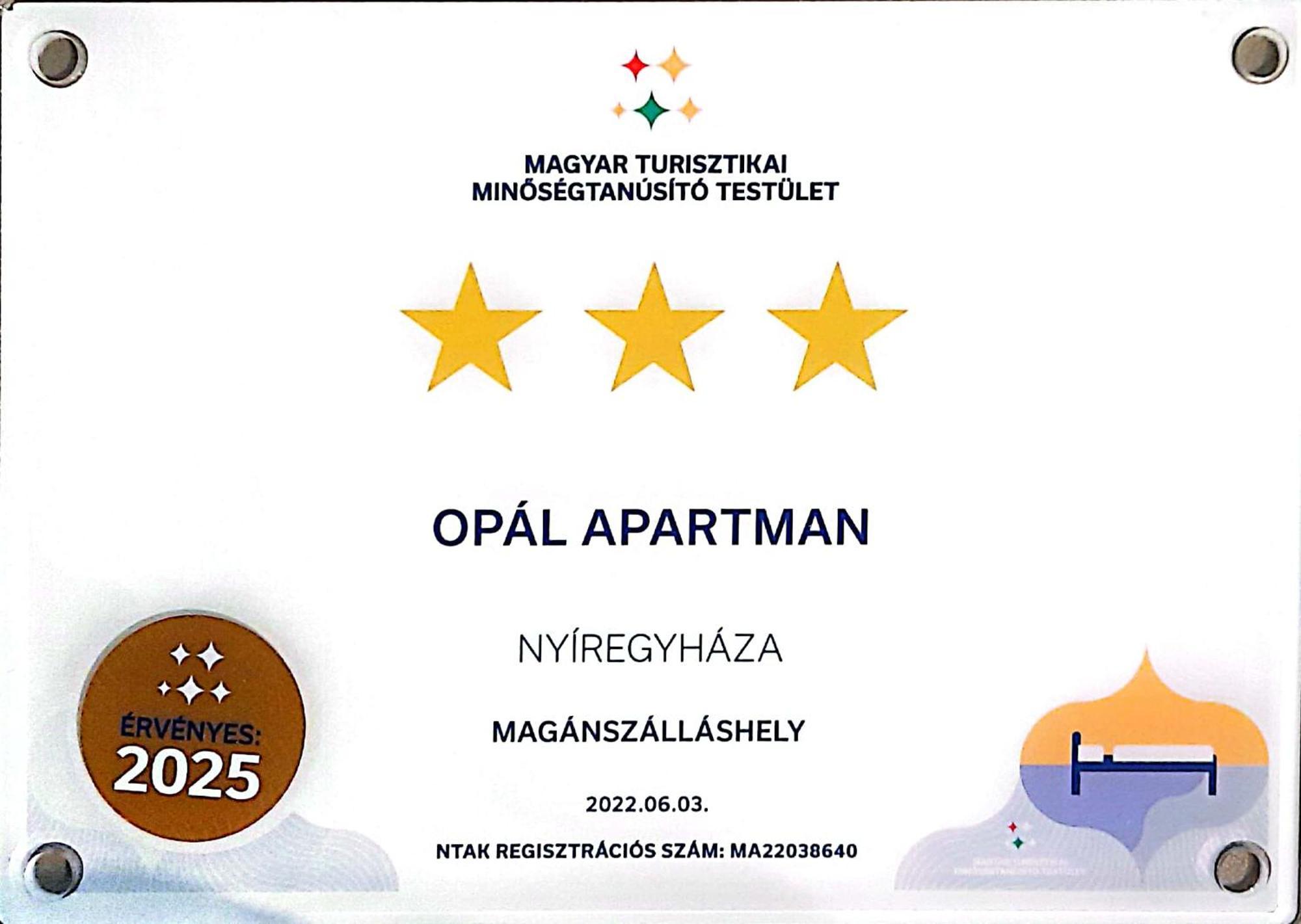 NyíregyházaOpal Apartman公寓 外观 照片